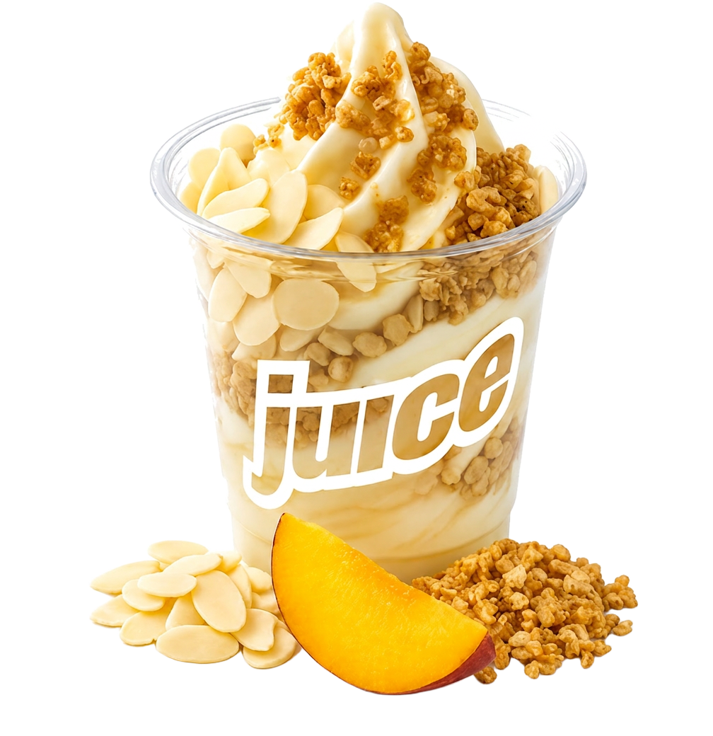 Fruit-infused frozen yoghurt from Juice
